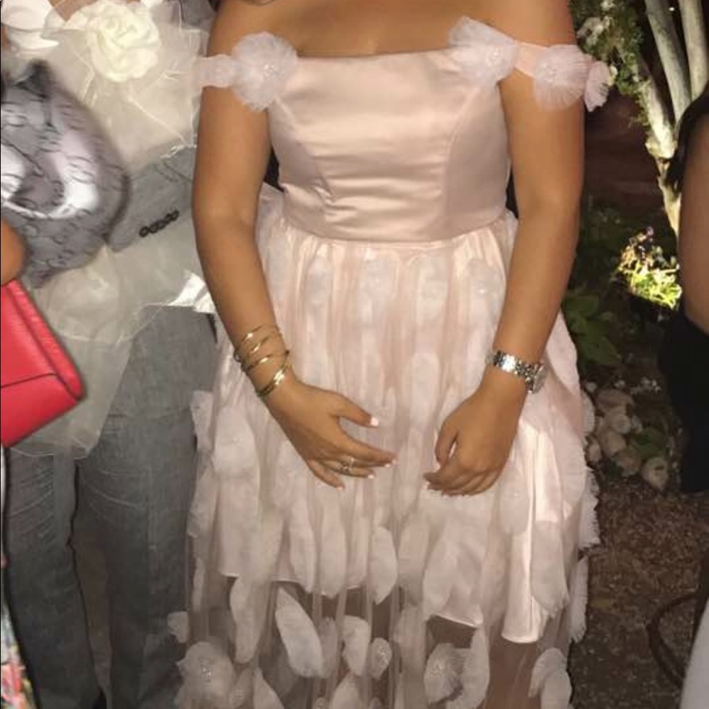 CUSTOM MADE PINK FLORAL DRESS